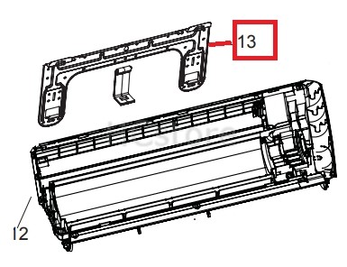 Монтажная пластина, внутренний блок для кондиционера HEC HEC-07HTD103/R2(IN)
